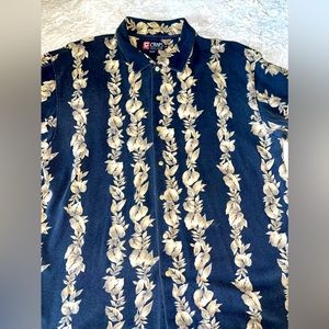 Chaps Ralph Lauren Mens Size XXL Floral Hawaiian Print button‎ down shirt
